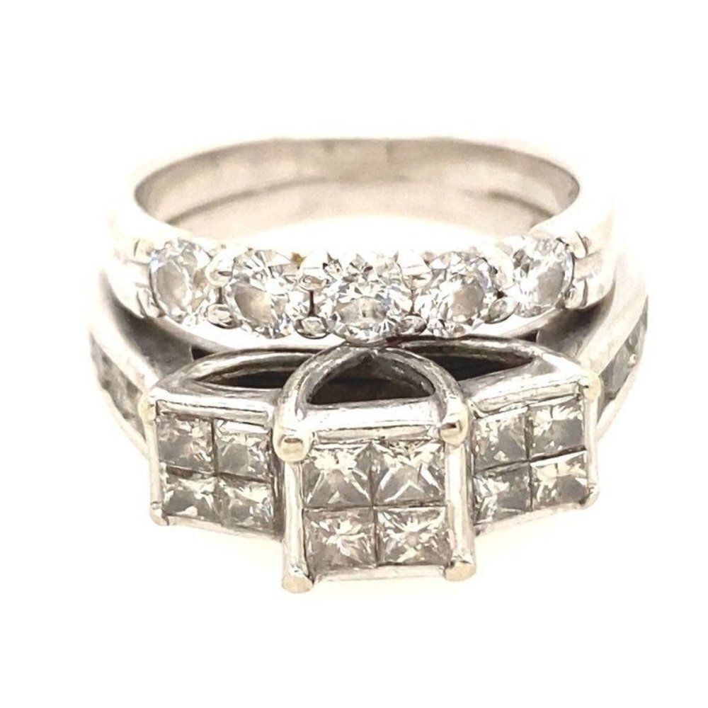 ‎Sparkly 14k Diamonds Ring Set